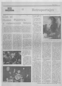 Con el Huaso Puentes, a rebencazo limpio : [entrevistas]