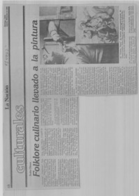 Folklore culinario llevado a la pintura