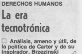 La era tecnotrónica