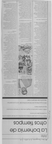 La bohemia de otros tiempos