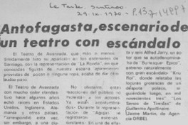 Antofagasta, escenario de un teatro con escándalo