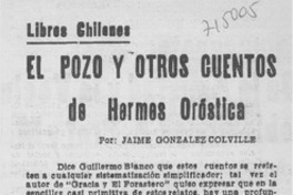 El pozo y otros cuentos de Hermes Oróstica