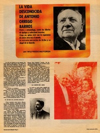 La vida desconocida de Antonio Orrego Barros