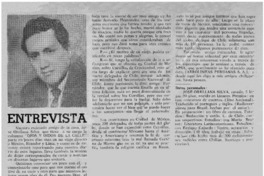 José Orellana Silva : [entrevista]