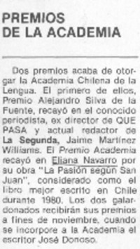 Premios de la academia.