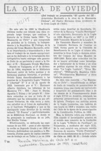 La obra de Oviedo