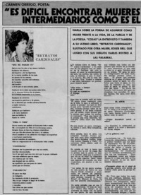 Es difícil encontrar mujeres que vivan sin intermediarios como es el hombre" : [entrevista]