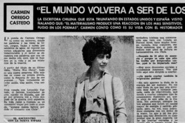 El mundo volverá a ser de los poetas" [entrevista]