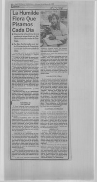 La humilde flora que pisamos cada día: [entrevista]