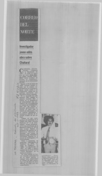 Investigador joven editó obra sobre Chañaral.