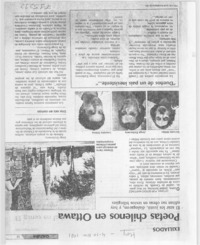 Poetas chilenos en Ottawa