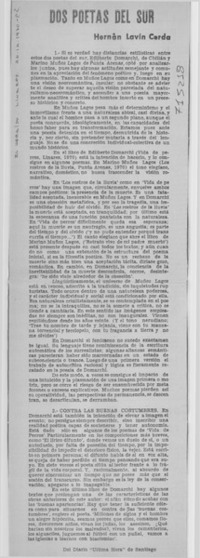 Dos poetas del sur