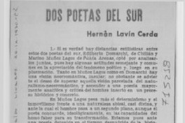 Dos poetas del sur