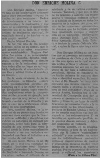 Don Enrique Molina G.