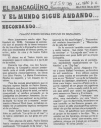 Cuando Pedro Sienna estuvo en Rancagua.