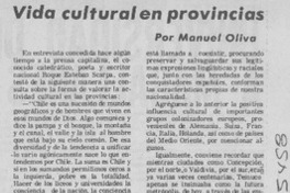 Vida cultural en provincias