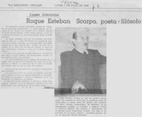 Roque Esteban Scarpa, poeta-filósofo