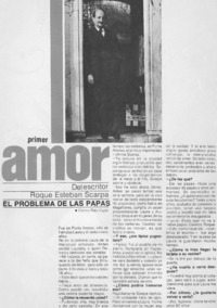 Primer amor: [entrevista]