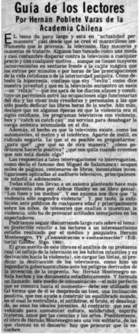 Guía de los lectores