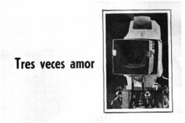 Tres veces amor