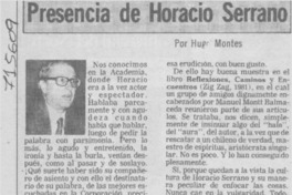 Presencia de Horacio Serrano