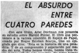 El absurdo entre cuatro paredes.