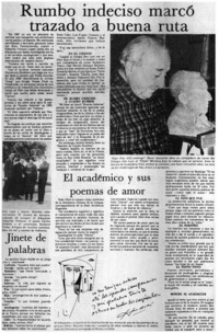 Rumbo indeciso marcó trazado a buena ruta.