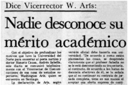 Nadie desconoce su mérito académico.