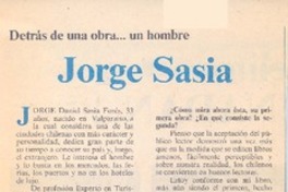 Jorge Sasia: [entrevista]