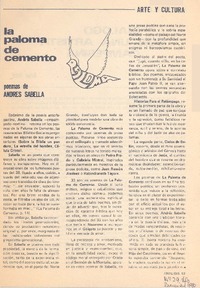 La paloma de cemento.