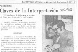 Claves de la interpretación