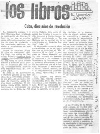 Cuba, diez años de revolución