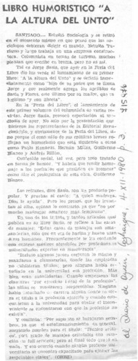 Libro humorístico "A la altura del unto".