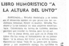 Libro humorístico "A la altura del unto".