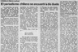 El periodismo chileno se encuentra de duelo
