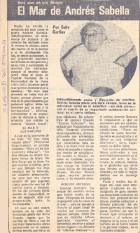 El mar de Andrés Sabella