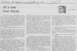 Él y sus tres libros