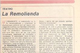 La remolienda : [comentario]