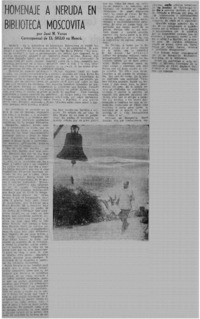 Homenaje a Neruda en biblioteca moscovita