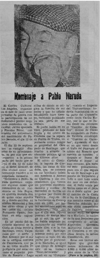 Homenaje a Pablo Neruda