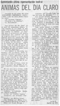 Animas del día claro