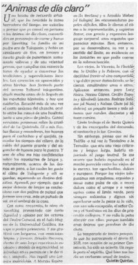 Animas de día claro"