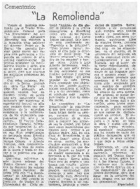 La remolienda"
