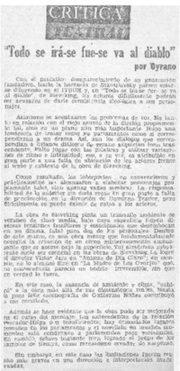 Todo se irá-se fué-se va al diablo"