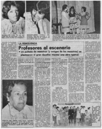 Profesores al escenario.