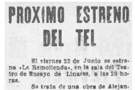 Próximo estreno del tel.