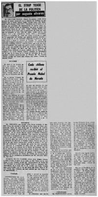 El strip tease de la política