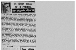 El strip tease de la política