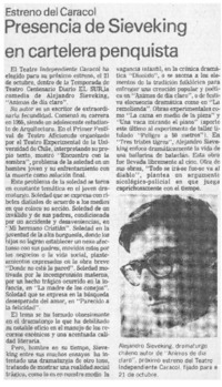 Presencia de Sieveking en cartelera penquista.