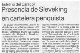 Presencia de Sieveking en cartelera penquista.